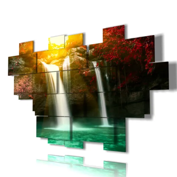 moving waterfall paintings