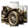 bild oldtimer 01 - version: 5 pannelli 89x85cm