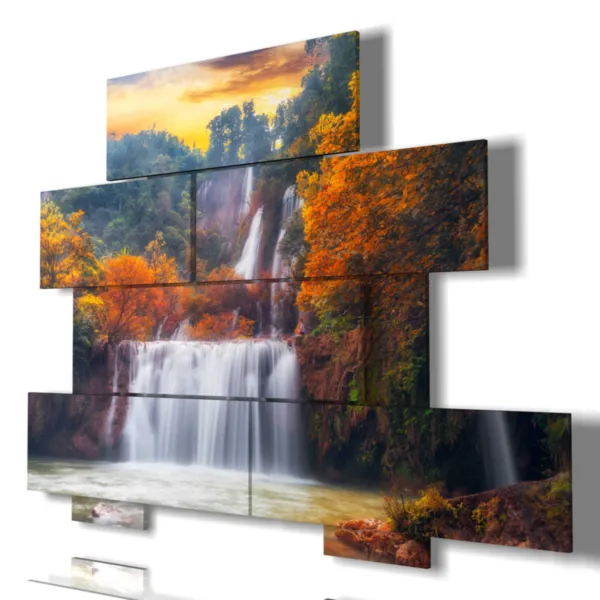 Prints with waterfall effect