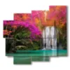 tableaux modernes cascade enchantee - version: 5 pannelli 106x98cm