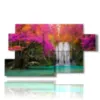 modern paintings enchanted waterfall - version: 7 pannelli 157x90cm