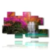 modern paintings enchanted waterfall - version: 8 pannelli 171x100cm