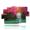 tableaux modernes cascade enchantee - version: 9 pannelli 171x108cm