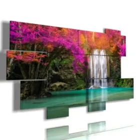 Moderne Gemälde, verzauberte Wasserfälle