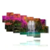 tableaux modernes cascade enchantee - version: 9 pannelli 200x111cm