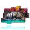 painting on canvas enchanted waterfall - version: 10 pannelli 173x114cm