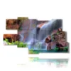 quadro con cascata multipla - version: 9 pannelli 180x103cm