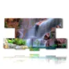 painting with multiple waterfall - version: 8 pannelli 186x97cm