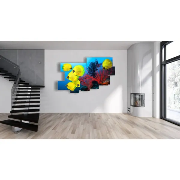 cuadros con peces amarillos