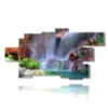 painting with multiple waterfall - version: 10 pannelli 212x111cm