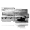bild boot riva in schwarz weiss - version: 10 pannelli 183x100cm