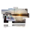 tableaux images bateaux prets pour le voyage - version: 9 pannelli 182x107cm