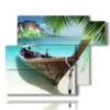 bilder boote an land - version: 6 pannelli 122x96cm