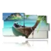 boats paintings on the shore - version: 10 pannelli 183x100cm