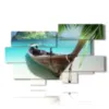 bilder boote an land - version: 10 pannelli 186x115cm