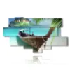 bilder boote an land - version: 11 pannelli 204x116cm