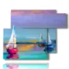 paintings of sailing boats paint effect - version: 6 pannelli 122x96cm
