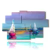 paintings of sailing boats paint effect - version: 9 pannelli 171x108cm