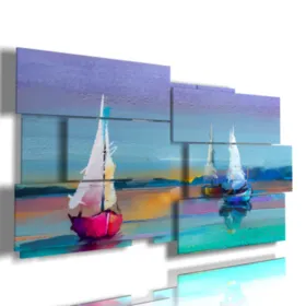 quadri di barche a vela effetto pittura