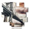 bild majestaetische brooklyn bridge - version: 14 pannelli 162x153cm