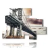 bild majestaetische brooklyn bridge - version: 10 pannelli 171x124cm