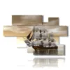 bilder mit segelboot - version: 8 pannelli 178x111cm