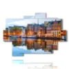 quadro con foto case amsterdam - version: 9 pannelli 164x114cm