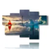 paintings of boats and icebergs - version: 6 pannelli 136x91cm
