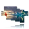 tableaux de bateaux et d icebergs - version: 7 pannelli 173x106cm