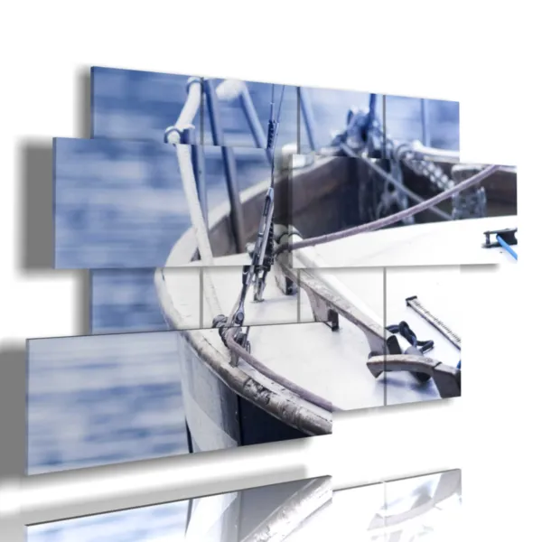 Travel boat paintings