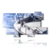 paintings of a voyage boat - version: 10 pannelli 190x110cm