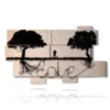 painting paintings with writing in the trees - version: 10 pannelli 190x110cm