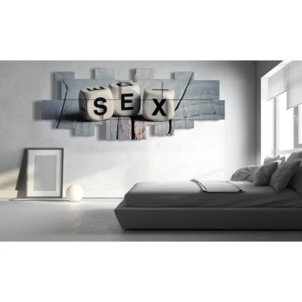 quadro con dadi sex stampe design moderne foto  3d Duudaart