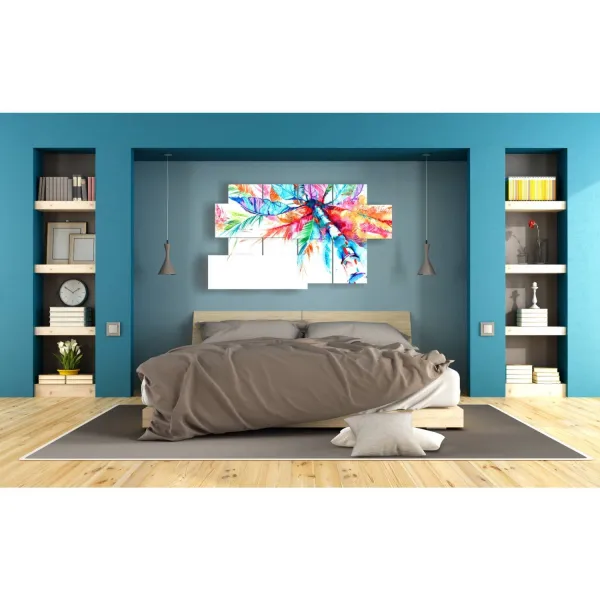 quadro palma astratta stampe design moderne foto  3d Duudaart