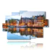 quadro con foto case amsterdam - version: 9 pannelli 171x108cm