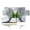 paintings of still life and kissing trees - version: 7 pannelli 157x90cm