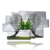 paintings of still life and kissing trees - version: 9 pannelli 171x108cm