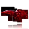 quadri donne distese in rosso - version: 7 pannelli 171x102cm