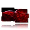 tableaux femmes couchees en rouge - version: 10 pannelli 183x100cm