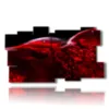 quadri donne distese in rosso - version: 11 pannelli 184x104cm