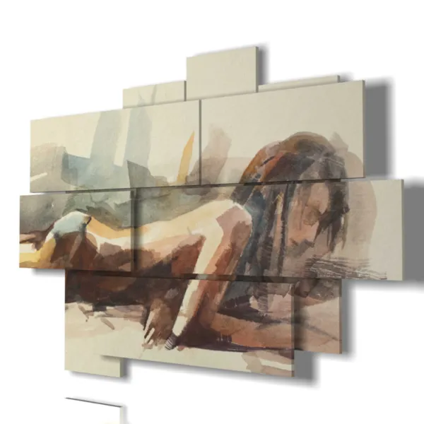 Peintures de femmes allongées