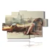 paintings depicting reclining women - version: 9 pannelli 171x108cm