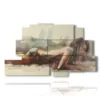 tableaux representant des femmes allongees - version: 9 pannelli 173x103cm