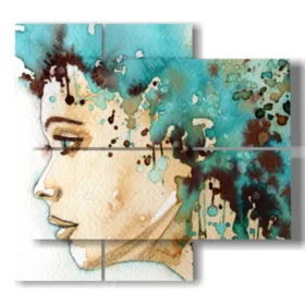 tableaux de femmes de profil