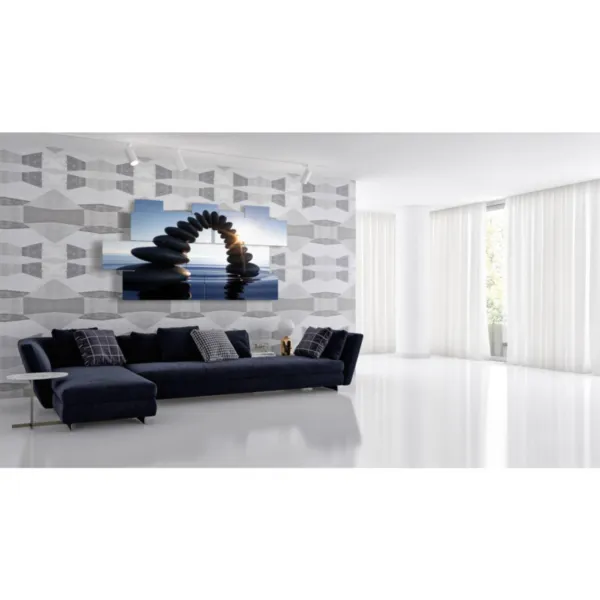 quadro ponte di sassi nel mare stampe design moderne foto  3d Duudaart