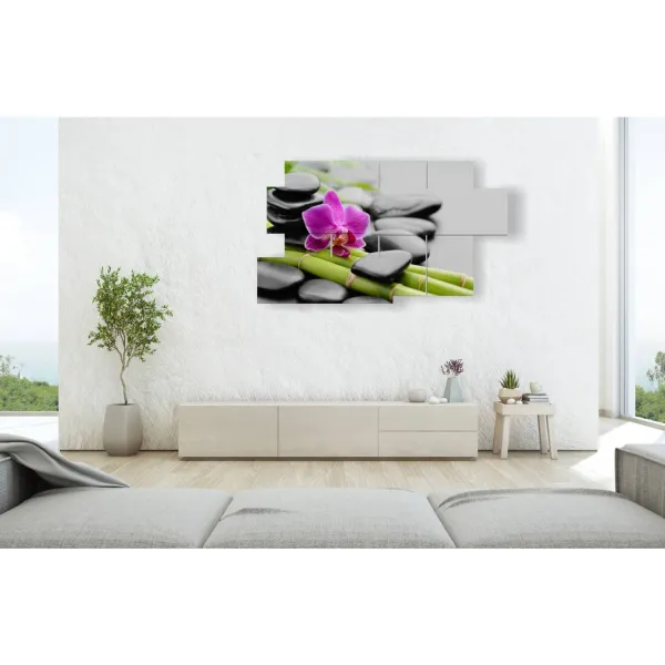 Decoración con cuadros de piedras