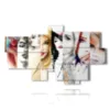 tableaux avec des femmes representees dans divers profils - version: 8 pannelli 185x109cm