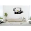 Impressions florales blanches