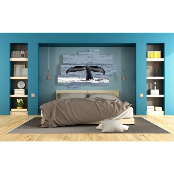 Kaufen Sie moderne Bilder und handgemalte Drucke mit Walflossensujet | Designer-Einrichtung