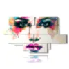 paintings beautiful women with splashes of color - version: 12 pannelli 206x119cm